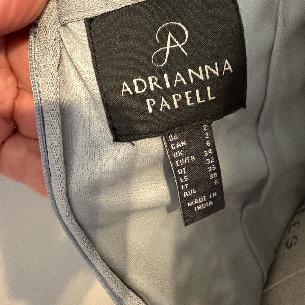 Adrianna Papell Sage Green Sequin Dress - Picture 7 of 9